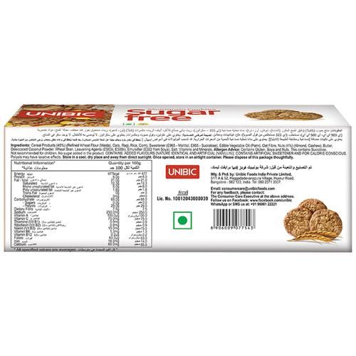 Unibic Sugar Free Multigrain Cookies, 75 g  