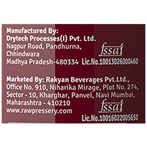 Raw Pressery Cold Extracted Juice - Flush, 250 ml Bottle 