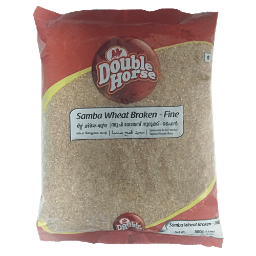Double Horse Samba Wheat Broken - Fine, 500 g Pouch 