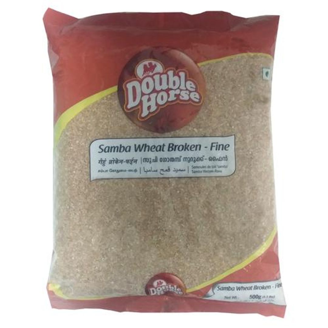Double Horse Samba Wheat Broken - Fine, 500 g Pouch