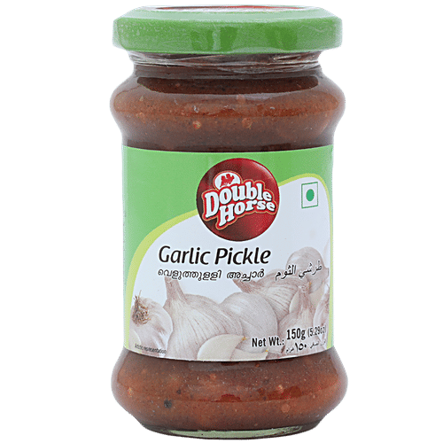 Double Horse Pickle - Garlic, 150 g Bottle 