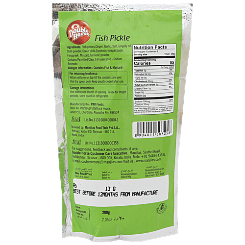 Double Horse Pickle - Fish, 200 g Pouch 