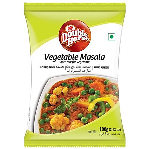 Double Horse Masala - Vegetable, 100 g Pouch 