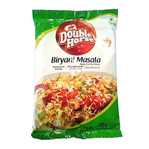 Double Horse Masala - Chicken Biryani, 100 g Pouch 