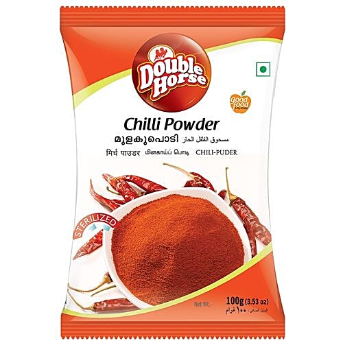 Double Horse Powder - Chilly, 100 g Pouch 