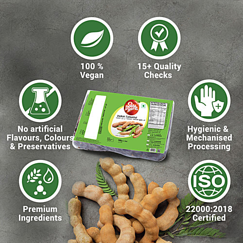 Double Horse Tamarind/Hunisehannu - Indian, 200 g Pouch 