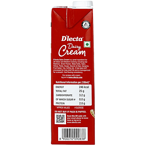 Buy Dlecta Dairy Cream 1 Ltr Online at the Best Price of Rs 180 bigbasket