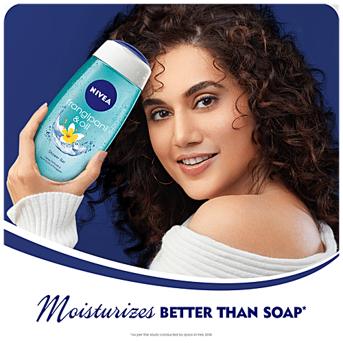 Nivea Frangipani & Oil Shower Gel Body Wash - Pampering Care With Refreshing Scent Of Frangipani Flower, 250 ml  