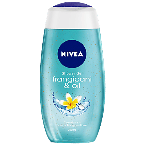 Nivea Frangipani & Oil Shower Gel Body Wash - Pampering Care With Refreshing Scent Of Frangipani Flower, 250 ml  