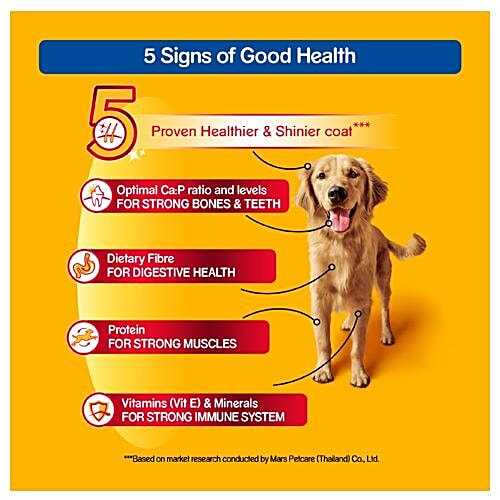 Pedigree Dry Dog Food - Chicken & Vegetables, For Adult Dogs, 3 kg  