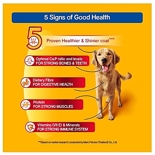 Pedigree Dry Dog Food - Chicken & Vegetables, For Adult Dogs, 15 kg  