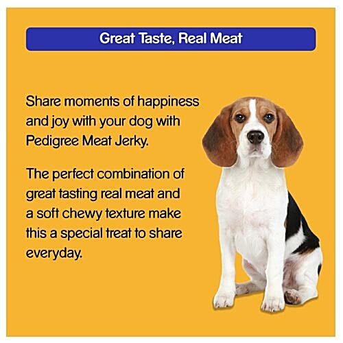 Pedigree Meat Jerky Stix - Barbecued Chicken Flavour, For Adult Dogs, 80 g  