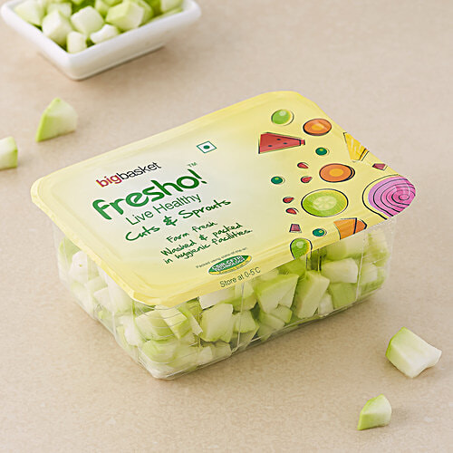 fresho! Bottle Gourd - Diced, 200 g  CFTRI Nutri-Lock