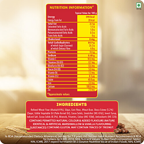 Kellogg's Choco, 22 g Pouch High in Calcium & Protein, 10 Essential Vitamins & Minerals