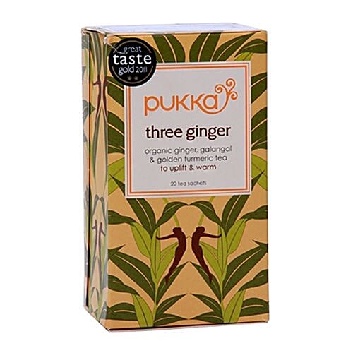 Buy Pukka Tea Bags Three Ginger 36 gm Box Online at Best Price