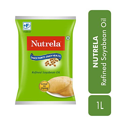 Buy Nutrela Refined Oil Soyabean 1 Ltr Pouch Online at the Best Price