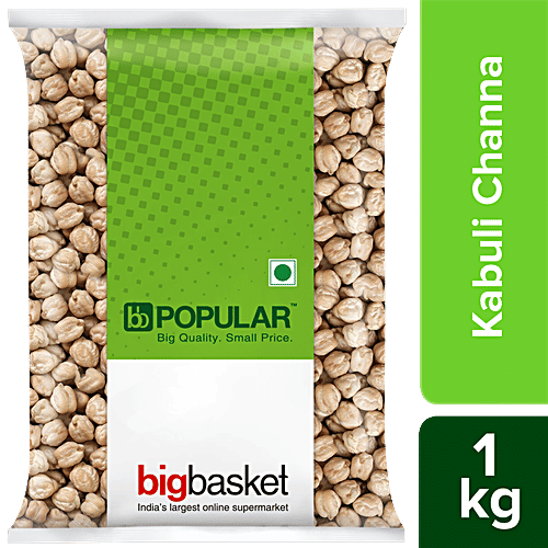 bb Popular Kabuli Channa/Kabuli Harbhara/Chana, 1 kg Pouch 