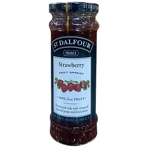 St. Dalfour Strawberry - Fruit Spread, 284 g  Naturally Sweetened
 High Fruit Content