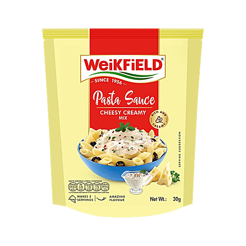 Weikfield Cheesy Creamy White Pasta Sauce Mix, 30 g  Rich & Creamy