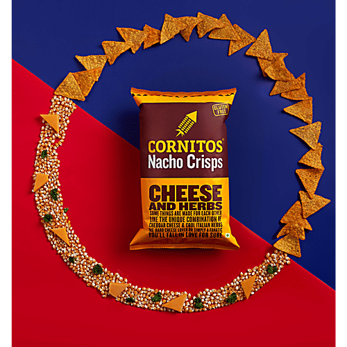 Cornitos Nacho Crisps - Cheese & Herbs, 60 g Pouch 