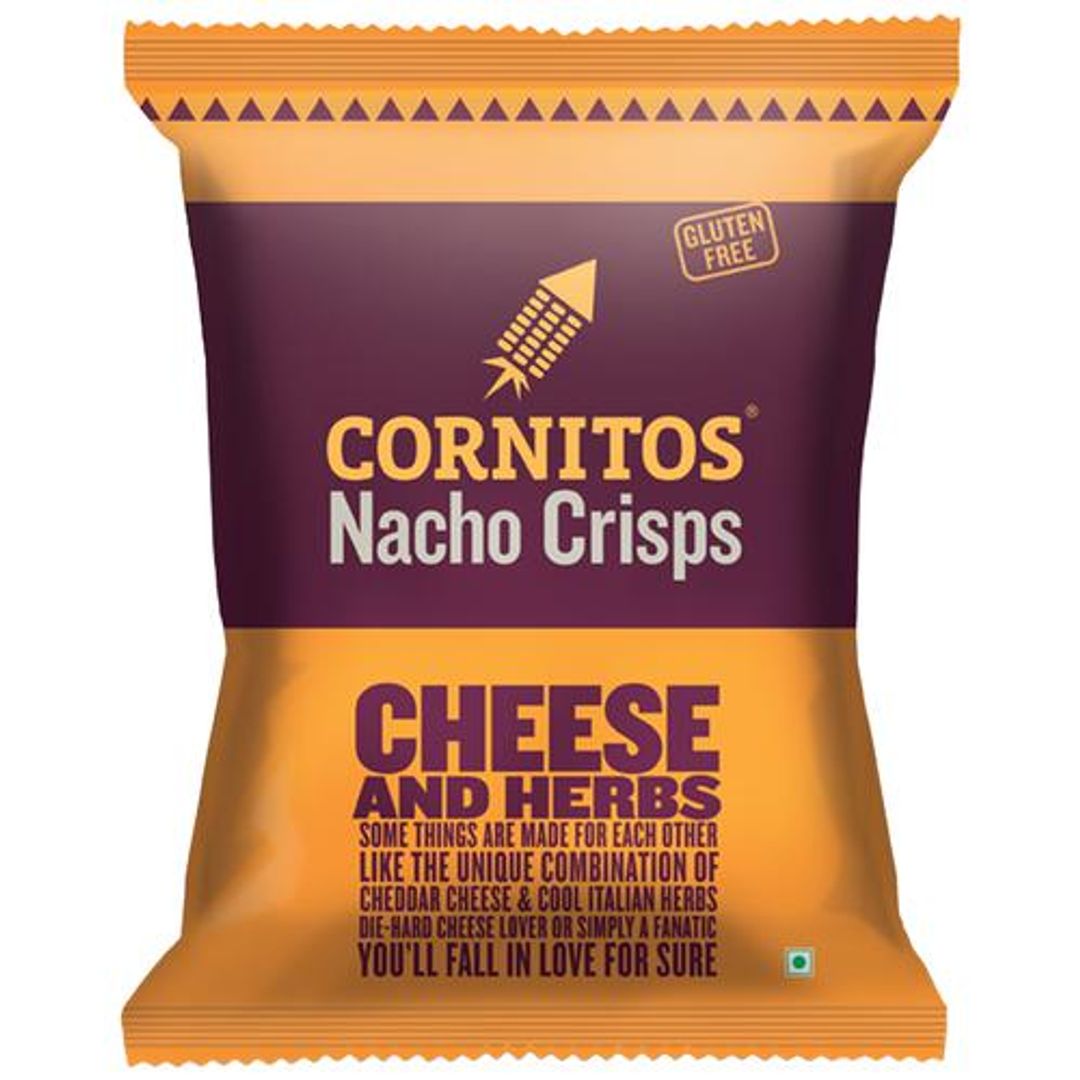 Cornitos Cheese & Herbs Nacho Chips, 55 g Pouch