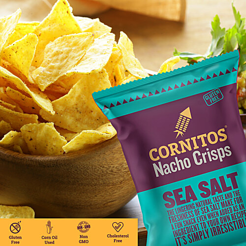 Cornitos Nacho Crisps - Sea Salt, 150 g Pouch 