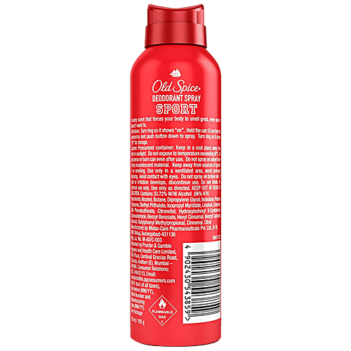 Old Spice Sport Deodorant Body Spray, 150 ml