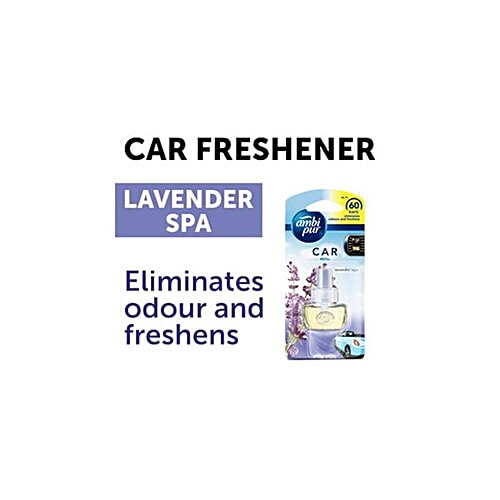 Buy Ambi pur Car Air Freshener Starter Kit + Lavender Refill 2 x 7 ml