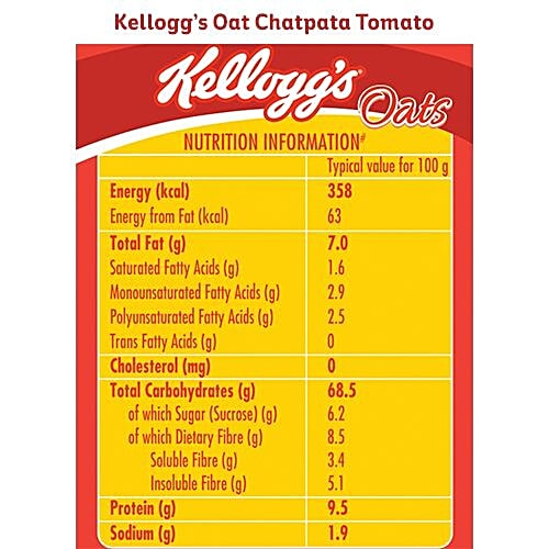 Kelloggs Savory Oats Tomato Salsa, 39 g  
