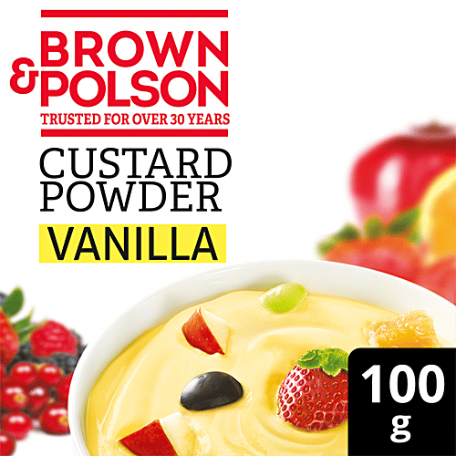 Brown & Polson Custard Powder - Vanilla flavour, 100 g Carton 