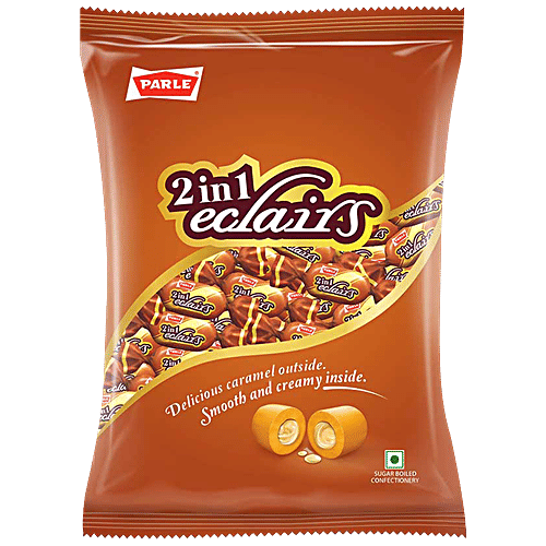 Parle 2 In 1 Eclairs, 257 g Pouch 