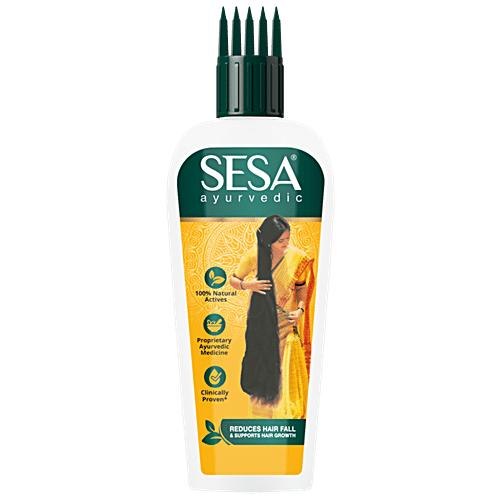 Buy Sesa Ayurvedic Hair Oil Reduces Hair Fall, AntiDandruff, Infused