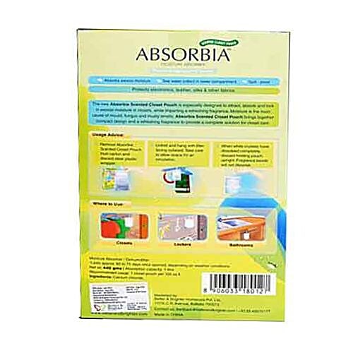 Absorbia  Dehumidifier - Closet Pouch, 400 g  