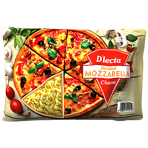 Buy Dlecta Shredded Mozzarella Pizza Cheese 500 Gm Online at the Best