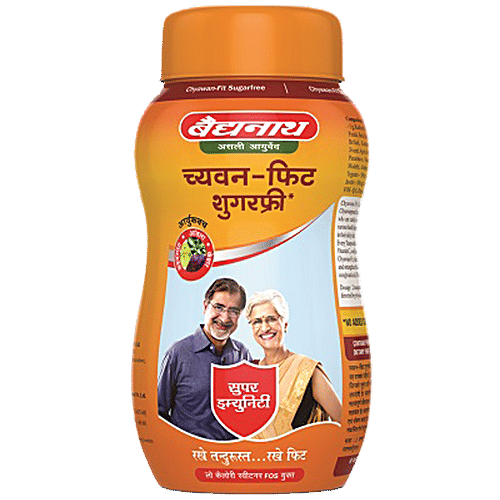 Baidyanath Chyawan Fit Sugarfree Chyawanprash, 500 g Jar Natural Immunity Booster With No Added Sugar
