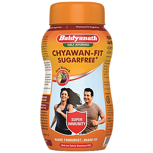 Baidyanath Chyawan Fit Sugarfree Chyawanprash, 500 g Jar Natural Immunity Booster With No Added Sugar