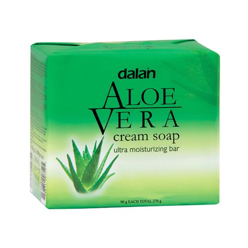 Dalan Cream Bathing Soap - Aloe Vera, 90 g Pack of 3 