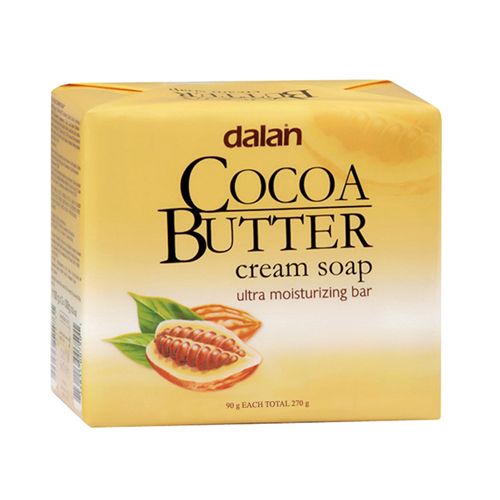Dalan Cream Bathing Soap - Cocoa Butter, 90 g Pack of 3 