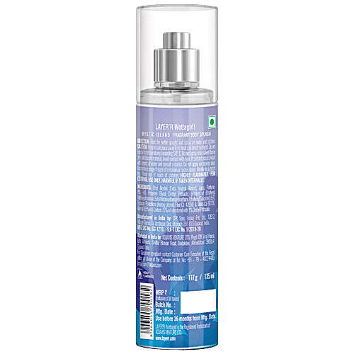 Layerr Wottagirl Fragrant Body Splash - Mystic Island, 135 ml  