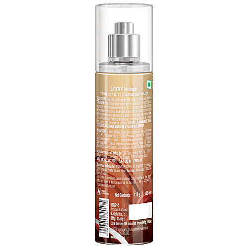 Layerr Wottagirl Fragrant Body Splash - Vanilla Twist, 135 ml  