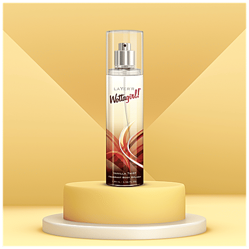 Layerr Wottagirl Fragrant Body Splash - Vanilla Twist, 135 ml  