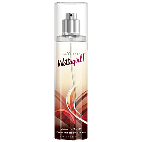Layerr Wottagirl Fragrant Body Splash - Vanilla Twist, 135 ml  