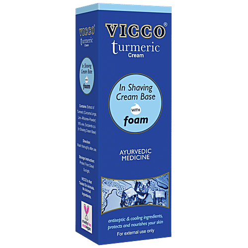 Buy Vicco Shaving Cream Turmeric With Foam 70 Gm Online at the Best