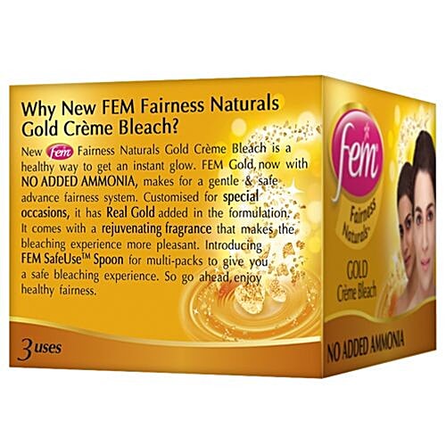 Buy Fem Fairness Naturals Gold Skin Bleach 24 Gm Online at the Best