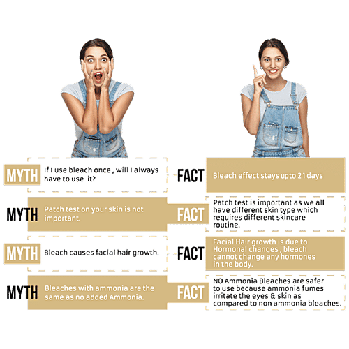 Fem Creme Bleach - Gold, Special Golden Glow with 24K Gold Dust, No Added Silicones, No Added Parabens, 64 g  No Added Silicones, No Added Parabens