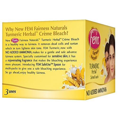 Buy Fem Turmeric Herbal Bleach 24 gm Online at Best Price. of Rs 45