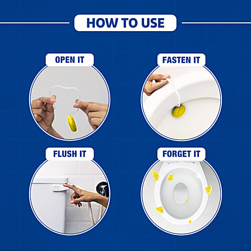 Harpic Hygienic Toilet Cleaner Rim Block - Citrus, 26 g