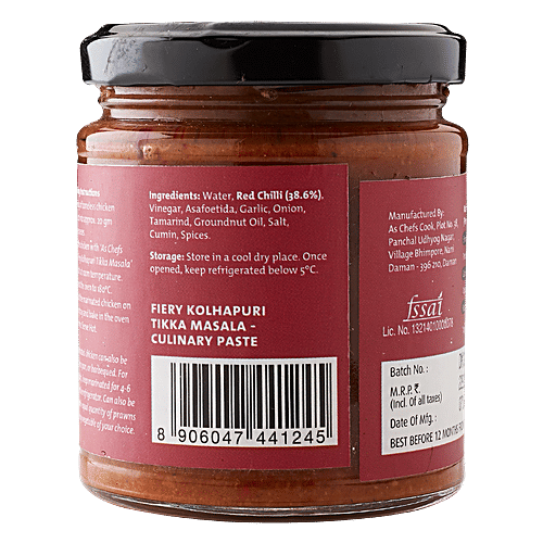 As Chef's Cook Fiery Kolhapuri Tikka Masala, 200 g  