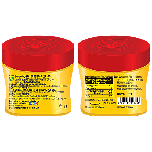 Catch Hing/Asafoetida - Enhances Flavour & Aroma, 10 g Bottle 