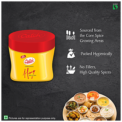 Catch Hing/Asafoetida - Enhances Flavour & Aroma, 10 g Bottle 